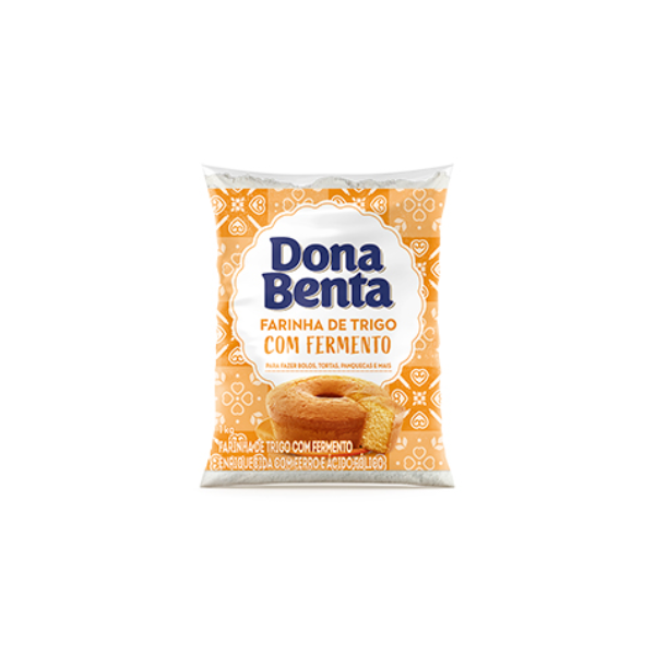 FARINHA D TRIGO DONA BENT C/FERMENTO 1KG
