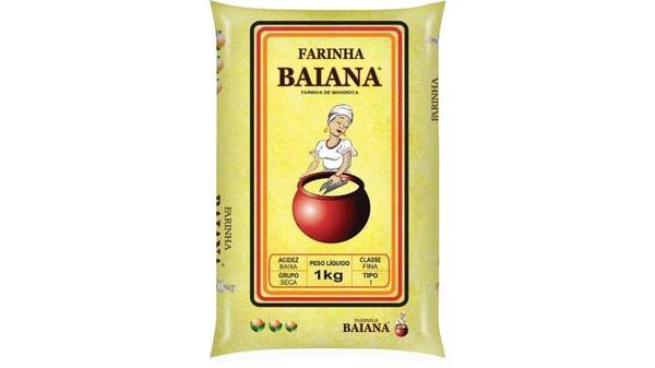 FARINHA  DE MANDIOCA  AMARELA BAIANA 1KG