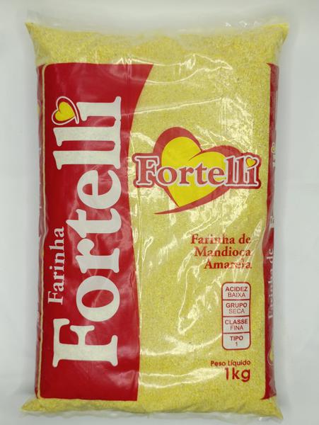 FARINHA MAND AMARELA FINA FORTELLI 1KG