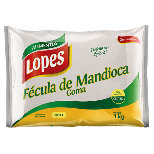 FECULA DE MANDIOCA LOPES 1KG