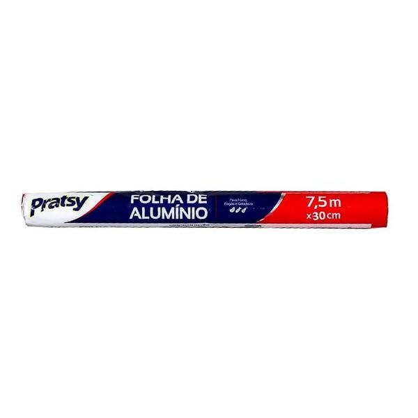 FOLHA DE ALUMINIO 7,5MTS 30CM PRATSY 1UN