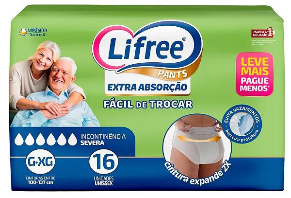 FRALDA CALCA EXTRA  ABS LIFREE G XG 16UN