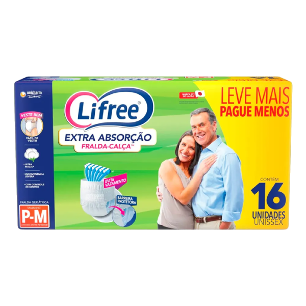 FRALDA CALCA EXTRA  ABS LIFREE P M 16U