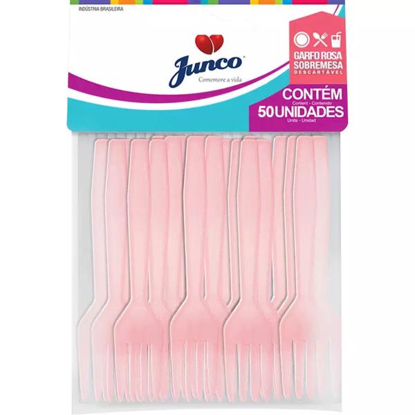 GARFO DESCART SOBREMESA ROSA JUNCO 50UND