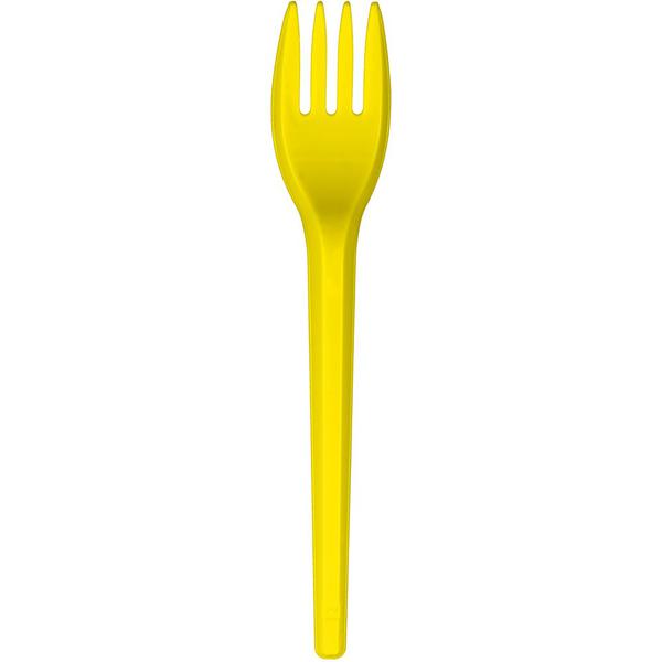GARFO SOBREMESA AMARELO STRAWPLAST 20X50