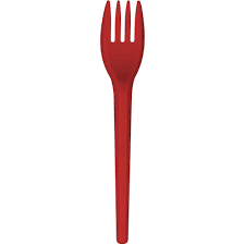 GARFO SOBREMESA VERMELHO STRAWPLAST 50UN
