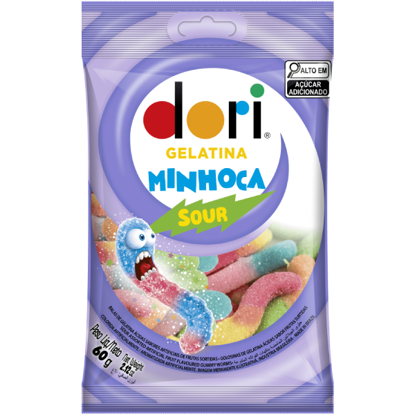 GELATINA MINHOCA ACIDA DORI 60G