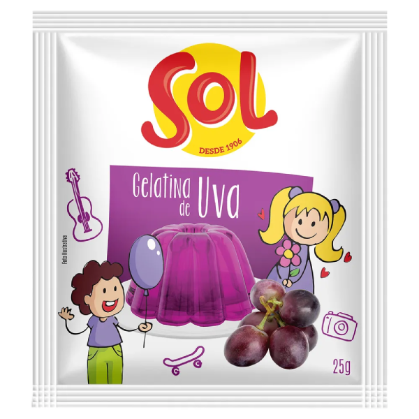 GELATINA SOL UVA 25G