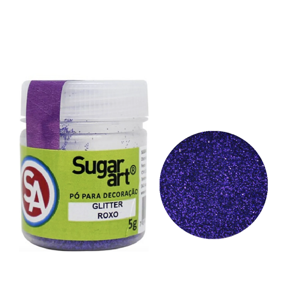 GLITTER P/ DECORAC ROXO G9 SUGAR ART G5