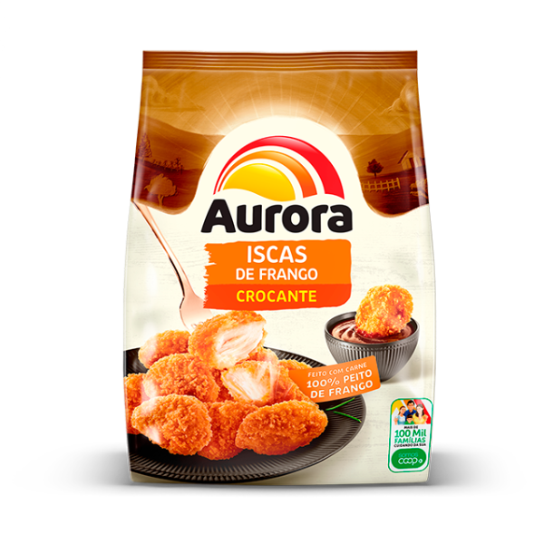 ISCAS DE FRANGO CROCANTE  AURORA 275G