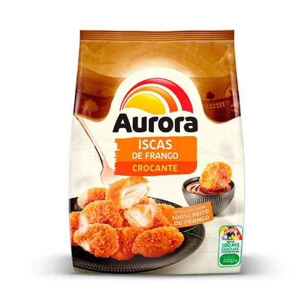 ISCAS DE FRANGO CROCANTE AURORA 600G