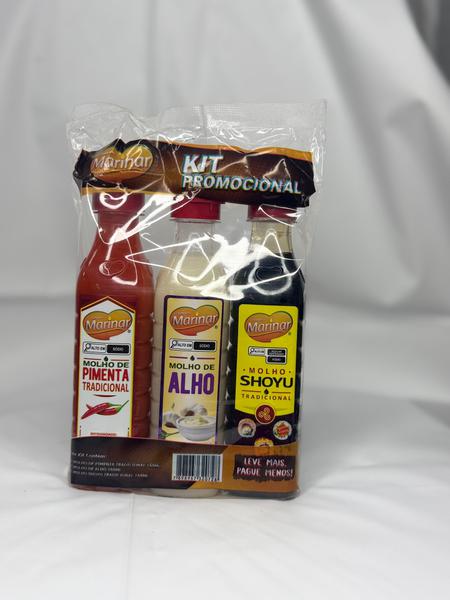 KIT MOLHOS 3 UNIDADES MARINAR 160ML