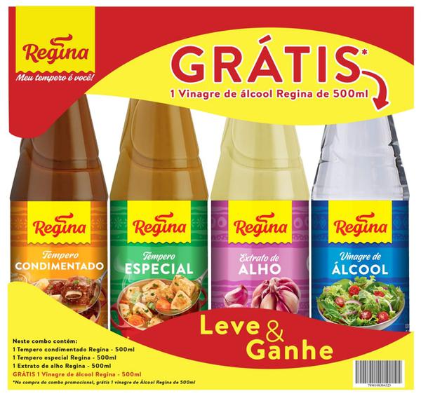 KIT PROMOCIONAL CONDIMENTADO REGIN 500ML