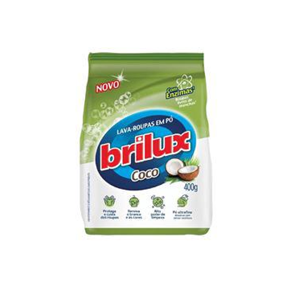 LAVA ROUPAS EM PO COCO BRILUX PC 400G