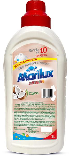 LAVA ROUPAS LIQUIDO COCO MARILUX 1L