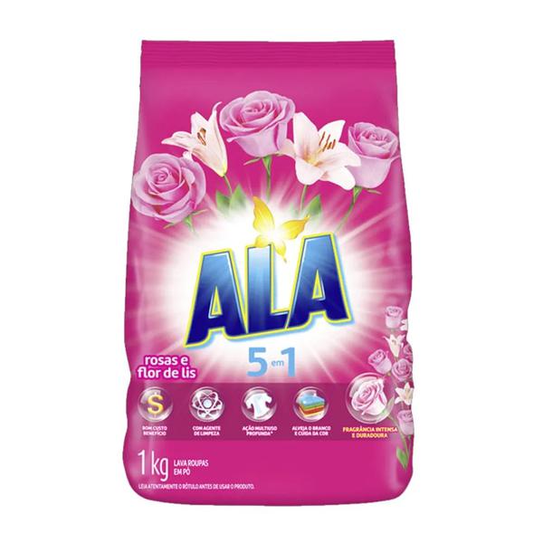 LAVA ROUPAS PO ALA ROSAS E FLOR DE LIS 1KG