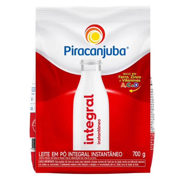 LEITE EM PO INTEGRAL INSTA PIRACANJ 700G
