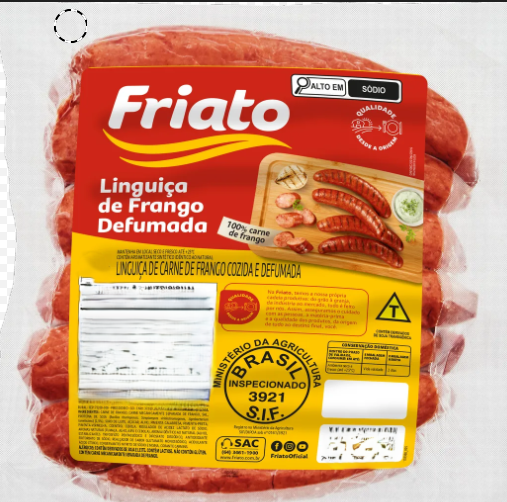 LING DE FRANGO DEFUMADA FRIATO KG