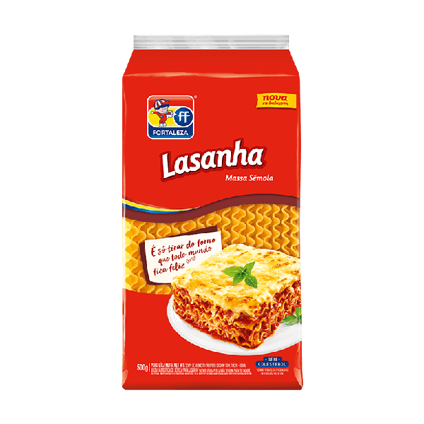 MACARRAO FORTALEZA LASANHA SEMOLA 500G