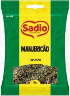 MANJERICAO DESIDRATADO SADIO 8G