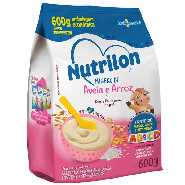 MINGAU NUTRILON AVEIA E ARROZ 600G