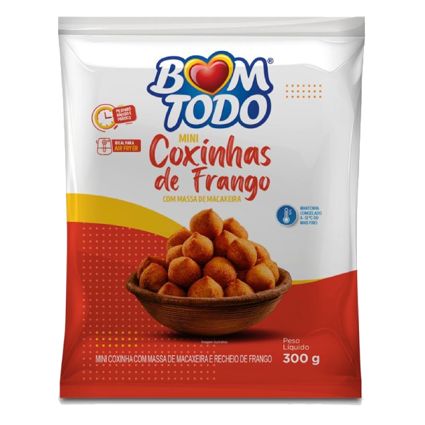 MINI COXINHA DE FRANGO BOM TODO CO 300GR