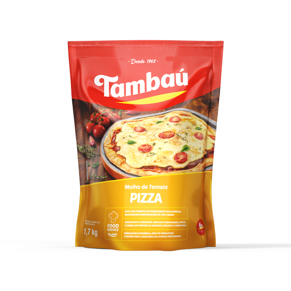 MOLHO DE TOMATE PIZZA POUCH TAMBAU 2KG