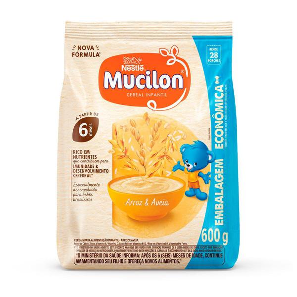 MUCILON ARROZ E AVEIA NESTLE SACHET 600G