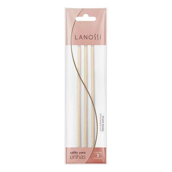 PALITO PARA UNHA MADEIRA C/3 LANOSSI