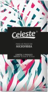 PANO DE PRATO MICROFIBRA CELESTE 32X3UN