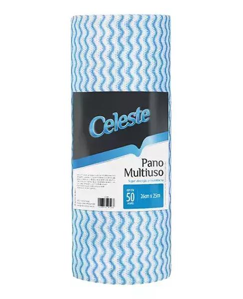 PANO MULTIUSO AZUL 26CM 25M CELESTE UN