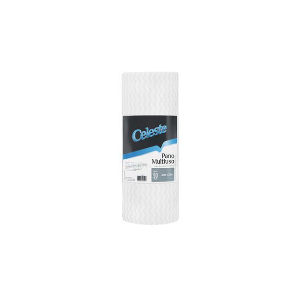 PANO MULTIUSO BRANCO 26CM 25M CELESTE UN