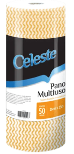 PANO MULTIUSO LARANJ 26CM 25M CELESTE UN