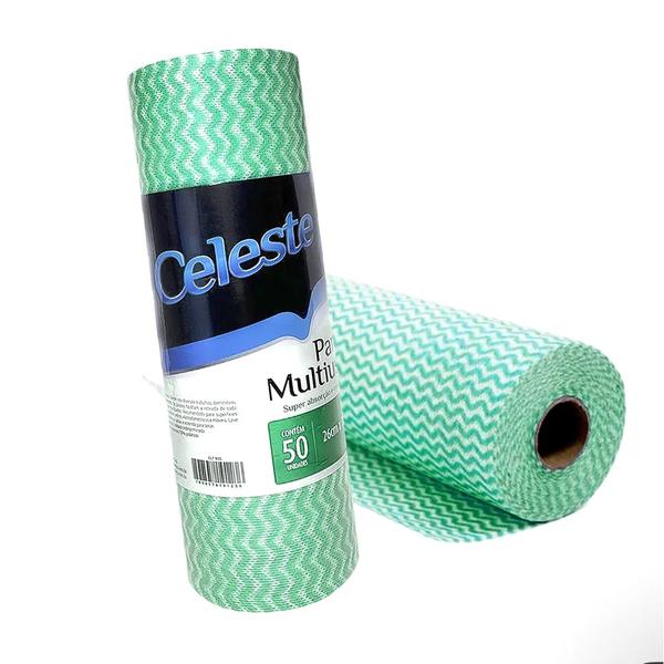 PANO MULTIUSO VERDE 26CM 25M CELESTE UN