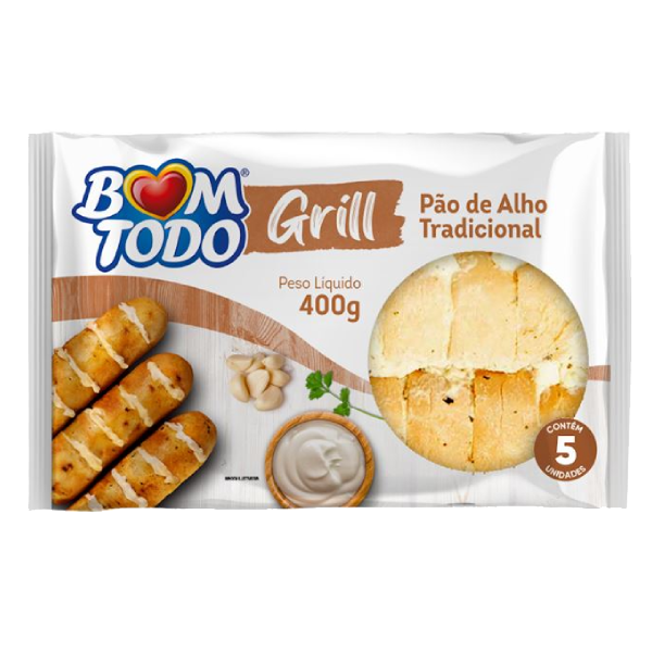 PAO DE ALHO TRADICIONAL BOM TODO 400G
