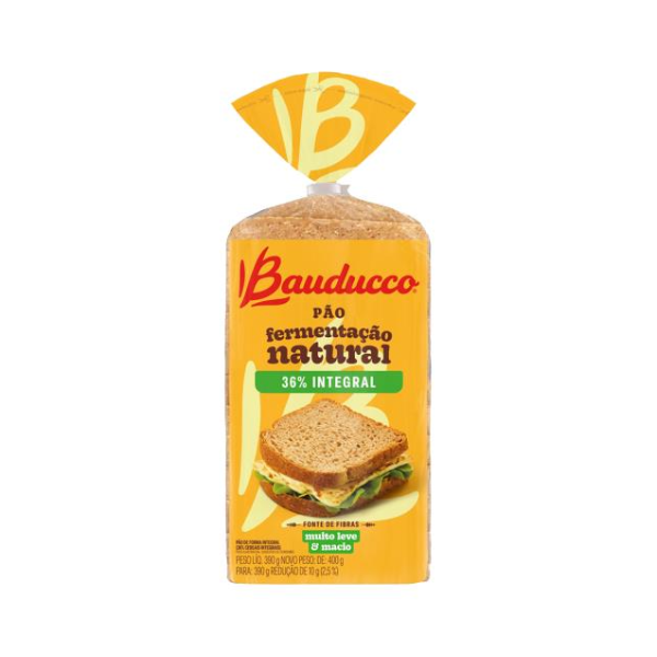 PAO DE FORMA 36% INTEGRAL BAUDUCCO 390G