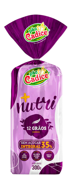 PAO FORMA CADICE INT 12 GRAOS S ACU 300G