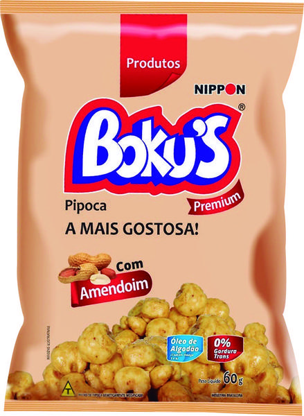 PIPOCA DOCE BOKUS CARAMELO C AMENDO 60G