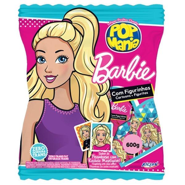 PIRULITO POP MANIA BARBIE FRAMBOESA 600G