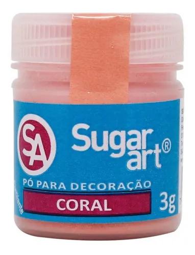 PO P/ DE DECORAC CORAL P10 SUGAR ART 3G