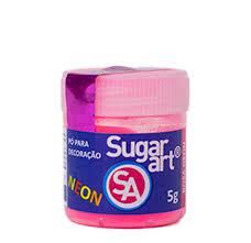 PO P/ DE DECORACA ROSA NEON P34 SUGAR 3G