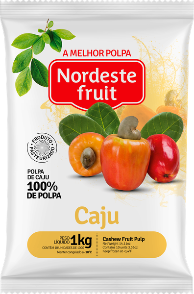 POLPA DE FRUTA CAJU NORDESTE FRUIT 1KG