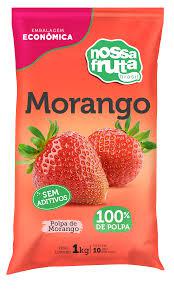 POLPA DE MORANGO NOSSA FRUTAS 1KG