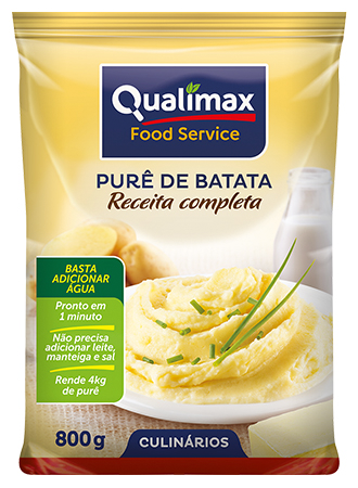 PURE DE BATATA RECEITA COMPLETA QUALIMAX