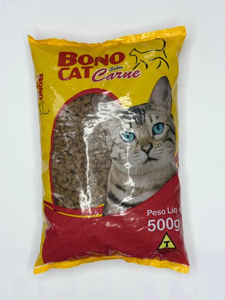 RACAO BONO CAT CARNE 500G