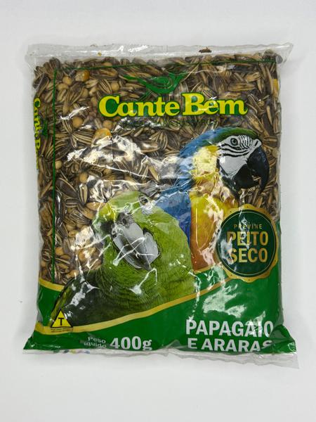 RACAO CANTE BEM PAPAGAIO E ARARA 400G