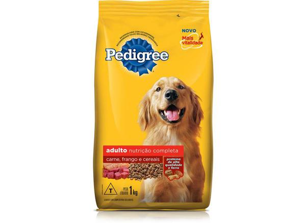 RACAO PEDIGREE CARNE E FRANGO ADULTO KG