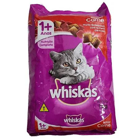 RACAO WHISKAS CARNE ADULTO KG