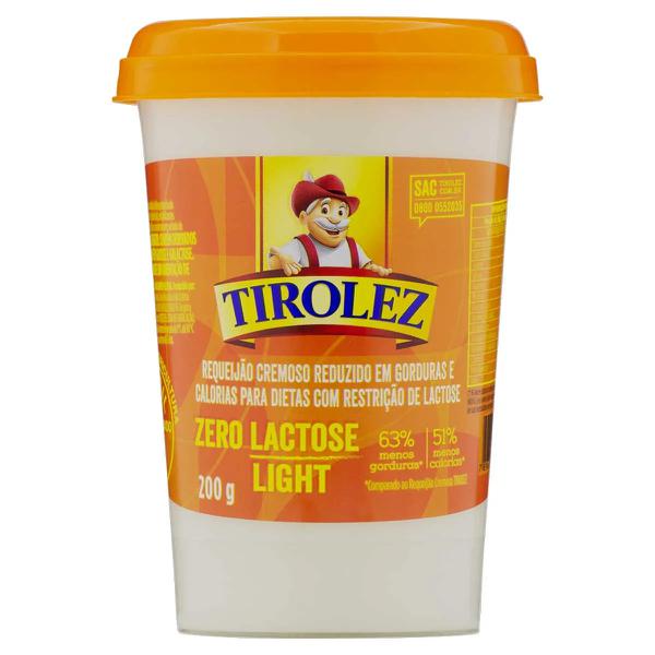 REQUEIJAO TIROLEZ LIGHT ZERO COPO 200G