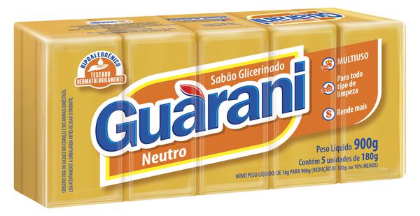 SABAO EM BARRA GUARANI NEUTRO 5X180G